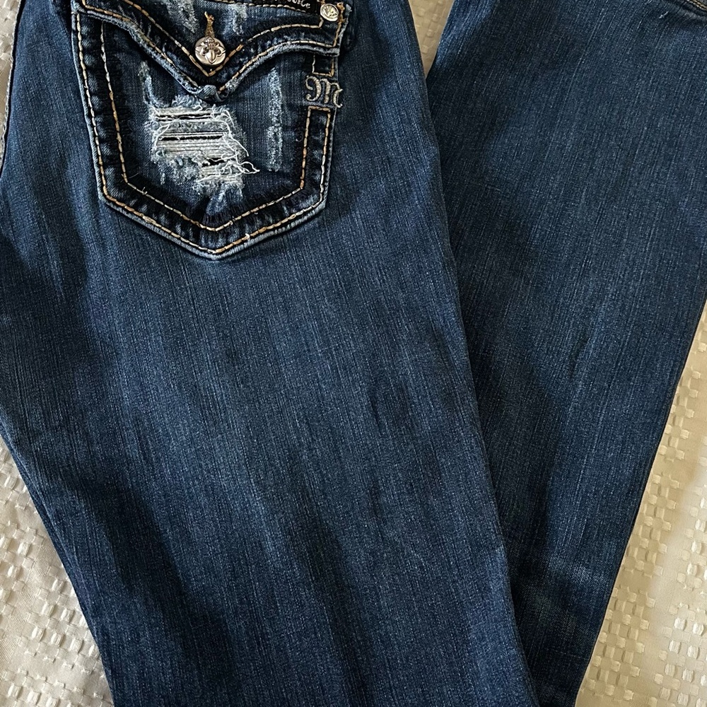 Miss Me Dark Blue Boot Cut Women's Jeans - Picture 7 of 8